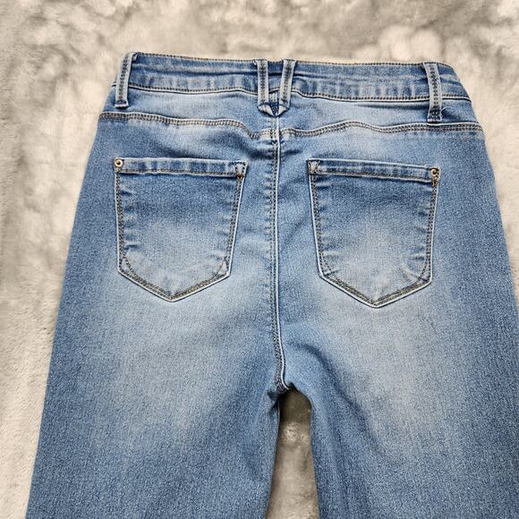 Curve Appeal Jeans Womens 6/28 Blue High Rise Essential Skinny Stretch Denim - Picture 4 of 14